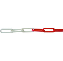 Kunststoffkette Pösamo Ø 6 mm, 30 m rot/weiß, im Beutel