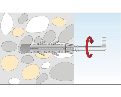 Funktionsweise eines Schwerlastankers im Mauerwerk dargestellt