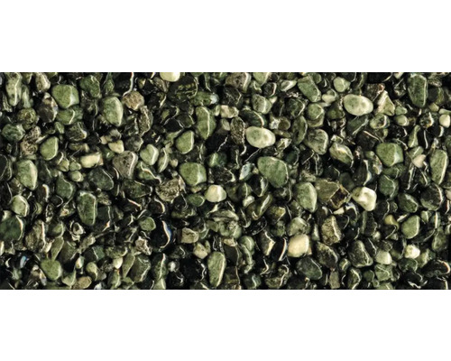Steinteppich-Set 1 m² Ravello Groß Grün Außenbereich - Boden Dekorativer Zierkies in Grün für den Garten und Außenbereich.