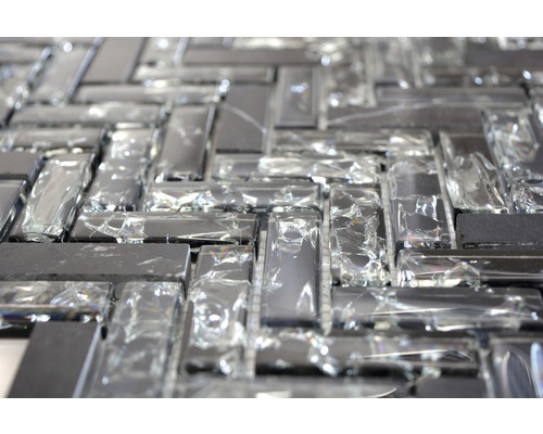 Mosaikfliese aus Glas und Stein