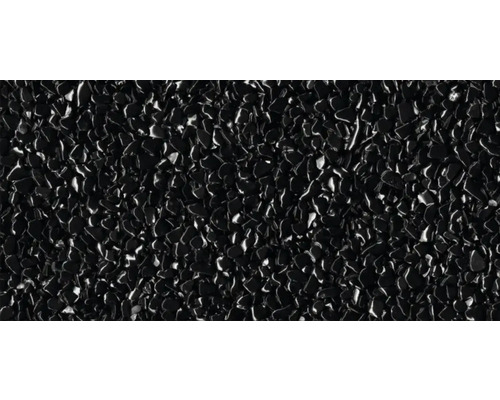 Steinteppich-Set 1 m² Ravello Mittel Schwarz Außenbereich - Boden Schwarze Gummigranulat Oberfläche