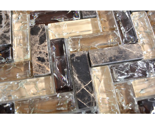 Mosaikfliesen aus Glas und Marmor
