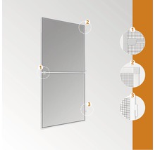 Insektenschutz-Tür PLUS weiss 100x210 cm