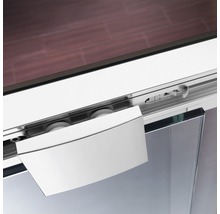Schiebetür für Nische Breuer Panorama Soft&Silent 120 cm Anschlag links Dekor Intima Profilfarbe chrom-thumb-5