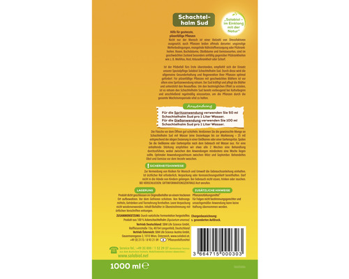 Solabiol Schachtelhalm Sud Pflanzenstärkungsmittel, 1000 Milliliter