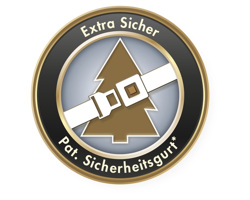 Extra secure, patented seat belt symbol