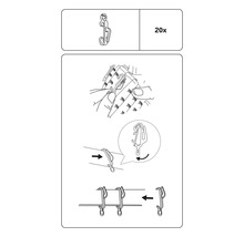 Gardinen-Clip-Gleiter für Flexline weiß 20 Stk.