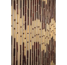Türvorhang Holzperlen Mekong braun beige 90x200 cm