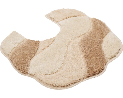 Beige WC-Vorleger mit Muster