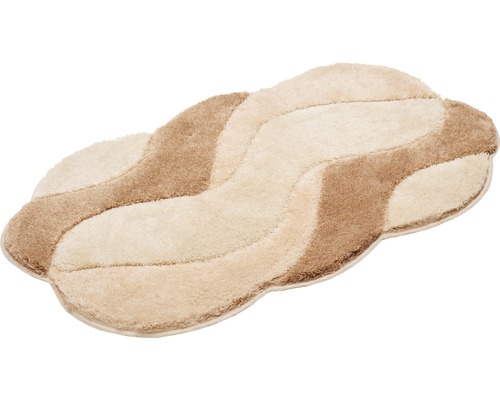 Badezimmerteppich mit Wellenmuster