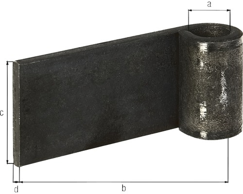 Türband aus Metall mit Abmessungsangaben