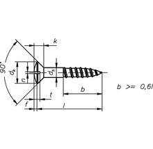 Holzschraube Linsensenkkopf m. Schlitz DIN 95 3x30 mm Messing brüniert, 200 Stück