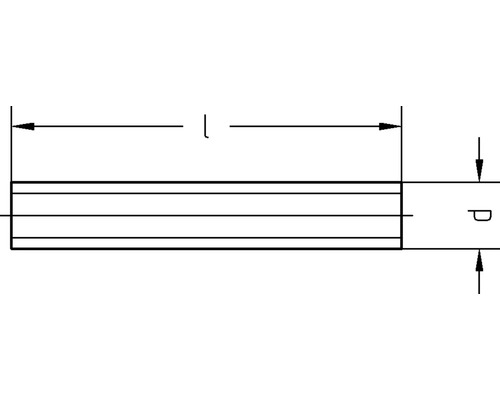 Skizze eines Balkens mit Längenangabe