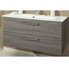 Waschtischunterschrank mit zwei Schubladen und Holzoptik