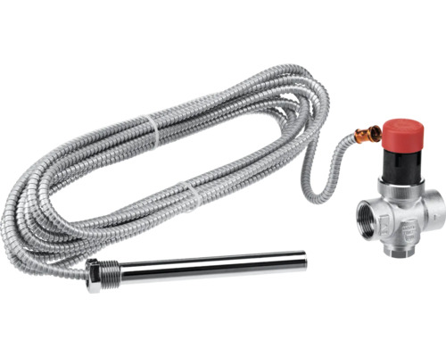 Heizstab mit Thermostatventil und Anschlusskabel