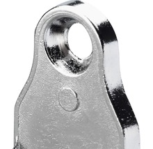 Schrankrohrlager Ø 15/30 mm für ovale Schrankrohre, vernickelt, 2 Stück