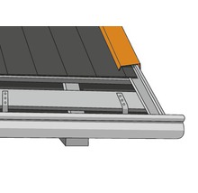 PRECIT Kantenwinkel für Trapezblech H12 Tiefschwarz RAL 9005 1000 x 40 x 100 mm (Materialstärke = 0,5 mm)-thumb-2