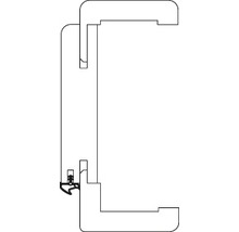 Komplettzarge CPL Lärche Cashmere 198,5x61,0x14,0 cm Links-thumb-3