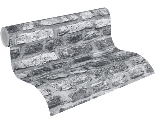Tapetenrolle mit Steinmauer-Motiv