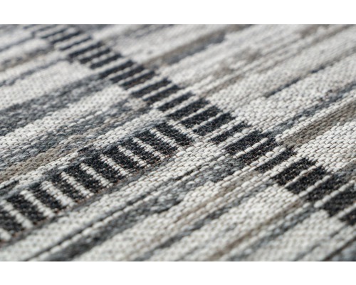 Nahaufnahme eines Teppichs mit Streifenmuster