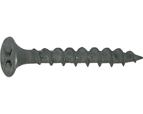 Eine einzelne Schnellbauschraube.