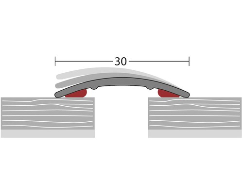 Illustration einer Dehnungsfuge mit einer Breite von 30 Millimetern