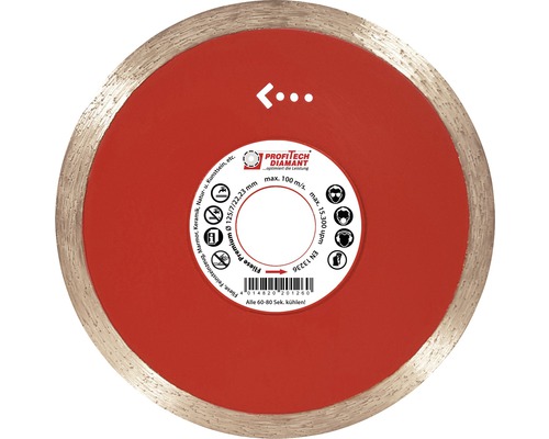 ProfiTech Diamanttrennscheibe für Fliesen, Durchmesser 125 Millimeter