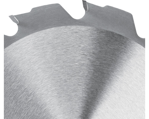 Detailansicht eines Kreissägeblatts aus Stahl