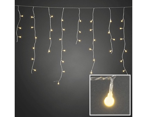 UISEBRT LED Lichtervorhang 5m – 200 LEDs Warmweiß, 8 Lichtmodi, IP44 Wasserfest Für Garten & Party