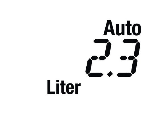 Anzeige mit Auto 2.3 Liter