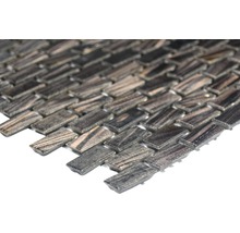 Glasmosaik braun/gold 30,5x32,7 cm