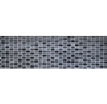 Glasmosaik mit Naturstein grau schwarz 31x32,2 cm