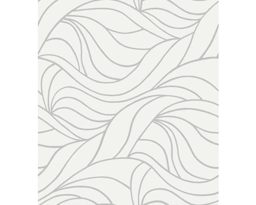 d-c-fix® Glasdekorfolie statisch haftend Antwerpen weiß 45x150 cm Tapete mit abstraktem Wellenmuster