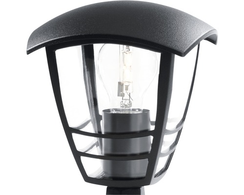 Gartenlaterne mit klarer Glühbirne