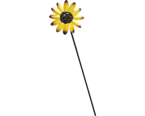 Sonnenblume aus Metall als Gartenstecker