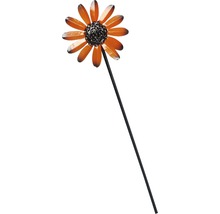 Gartenstecker mit Blütenkopf aus Metall