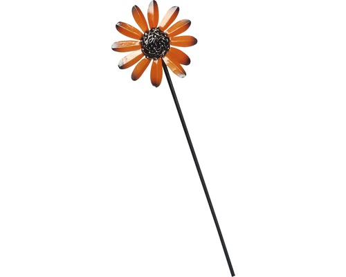 Gartenstecker mit Blütenkopf aus Metall