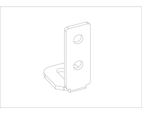 Winkelverbinder mit zwei Löchern