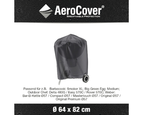AeroCover atmungsaktive Schutzhülle für Grill, 64 x 82 cm