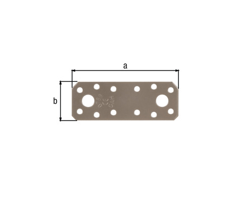 Holzverbinder mit Abmessungsangaben a und b