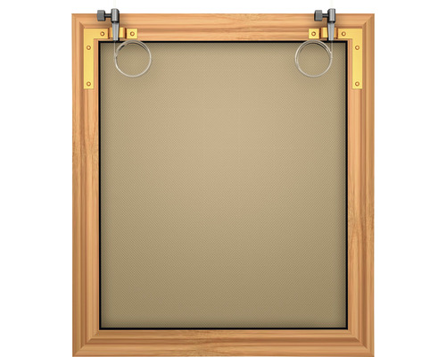 Holzrahmen mit Aufhängung für Bilder und Fotos