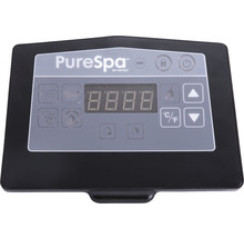 Aufblasbarer Whirlpool Intex Pure Spa Octagon Bubble Jet 128462 für bis zu 6 Personen mit integriertem Kalkschutz- und Salzwassersystem, 6 Hochleistungs-Jetdüsen, Thermo-Bodenschutzplane, Thermoabdeckung, 2 aufblasbare Kopfkissen schwarz