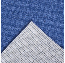 Blauer Teppich mit Textilrücken