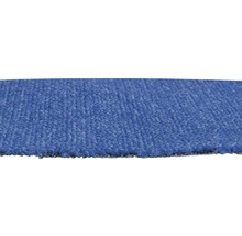 Nahaufnahme eines blauen Teppichs
