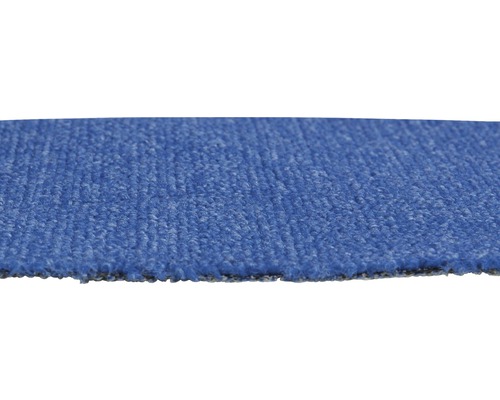 Nahaufnahme eines blauen Teppichs