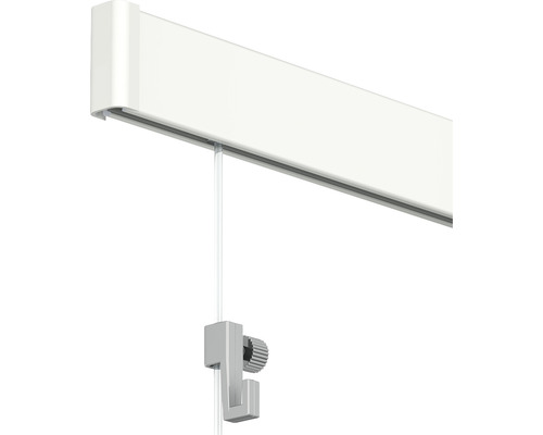 Leha Bilderschiene Set – 30 M Weiß, Galerieschiene Mit Zubehör Für Bis Zu 25 Bilder