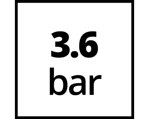 3.6 bar Druckangabe