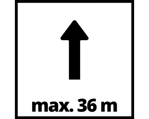 Symbol: Maximale Förderhöhe 36 Meter