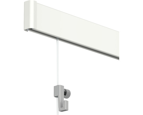 Hang-it Bilderschienen Set 2 M In Weiß – Komplettset Mit Seilen, Haken & Montagematerial