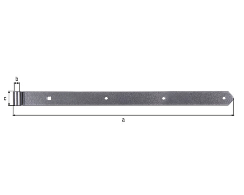 Torband mit Maßangaben